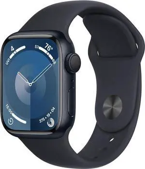 Apple Watch Series 9 41mm Silver Stainless Steel Case with Apple OEM Band A2982 GPS Cellular